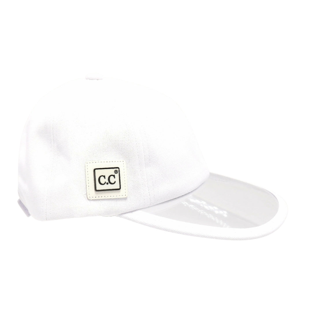 Canvas CC Ball Cap with PVC Brim BA781