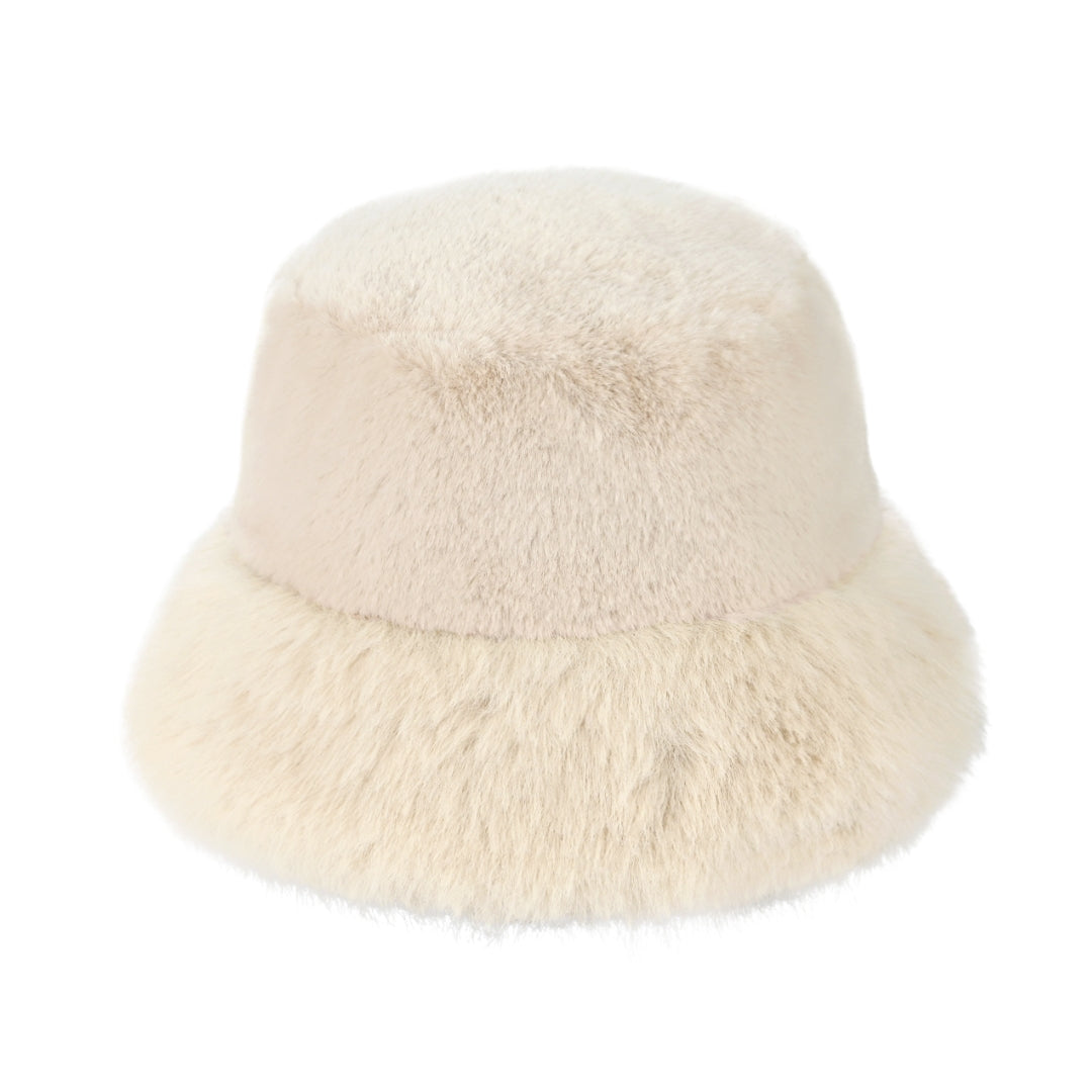 Thick Faux Fur C.C Bucket Hat BKE0156