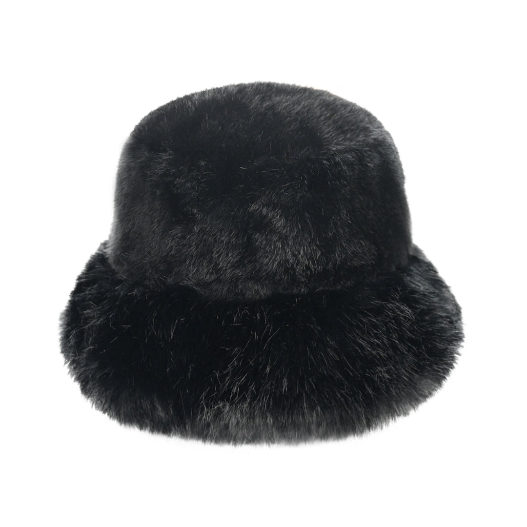 Thick Faux Fur C.C Bucket Hat BKE0156