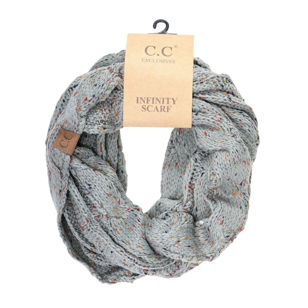 Flecked CC Infinity Scarf SF33