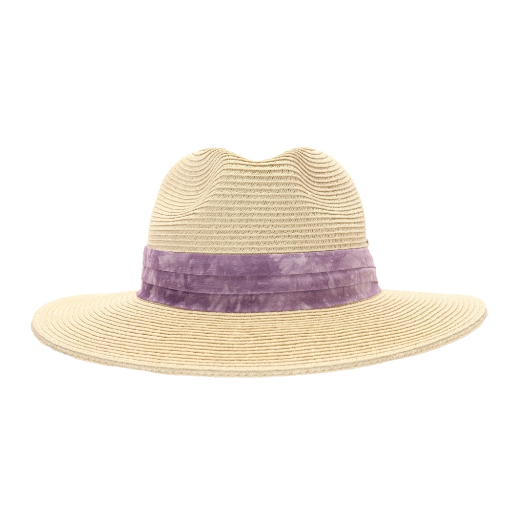 Tie Dye Band Straw Panama Hat ST850