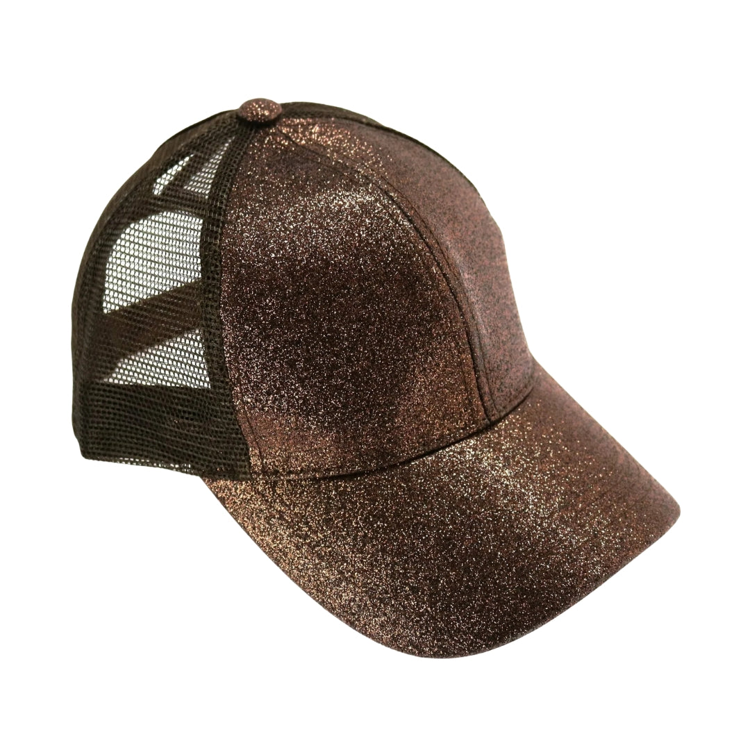 Glitter High Ponytail CC Ball Cap BT6