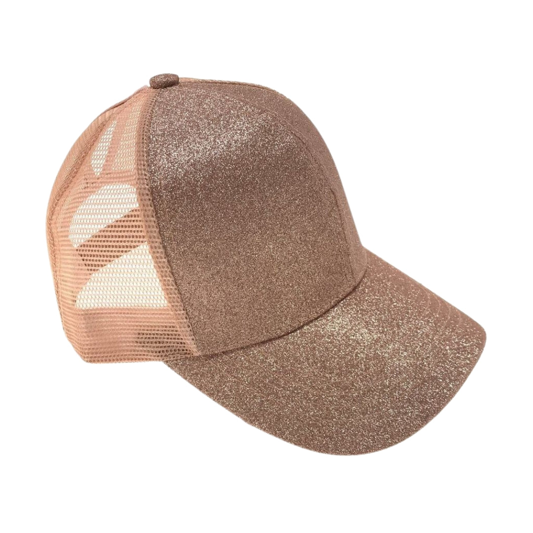 Glitter High Ponytail CC Ball Cap BT6