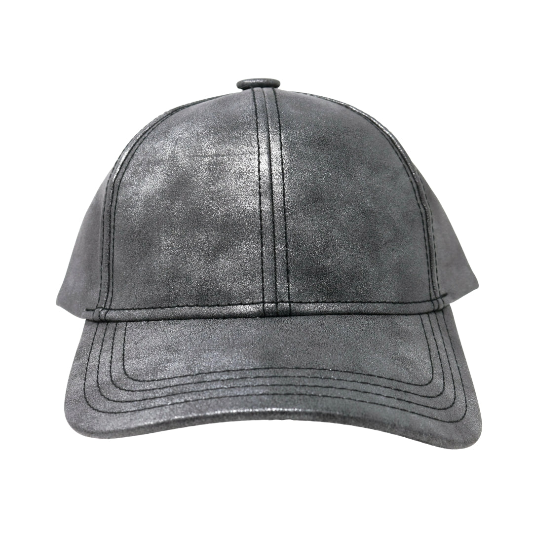 Metallic Fur Pom CC Ball Cap BA15