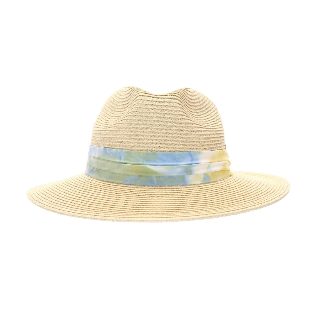 Tie Dye Band Straw Panama Hat ST850