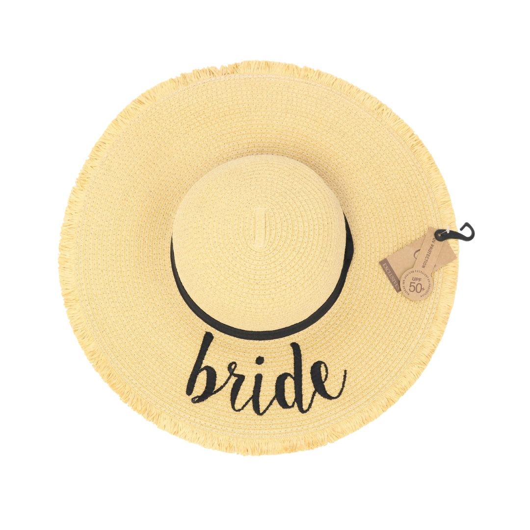 Embroidered Distressed Floppy Sun Hat ST2025