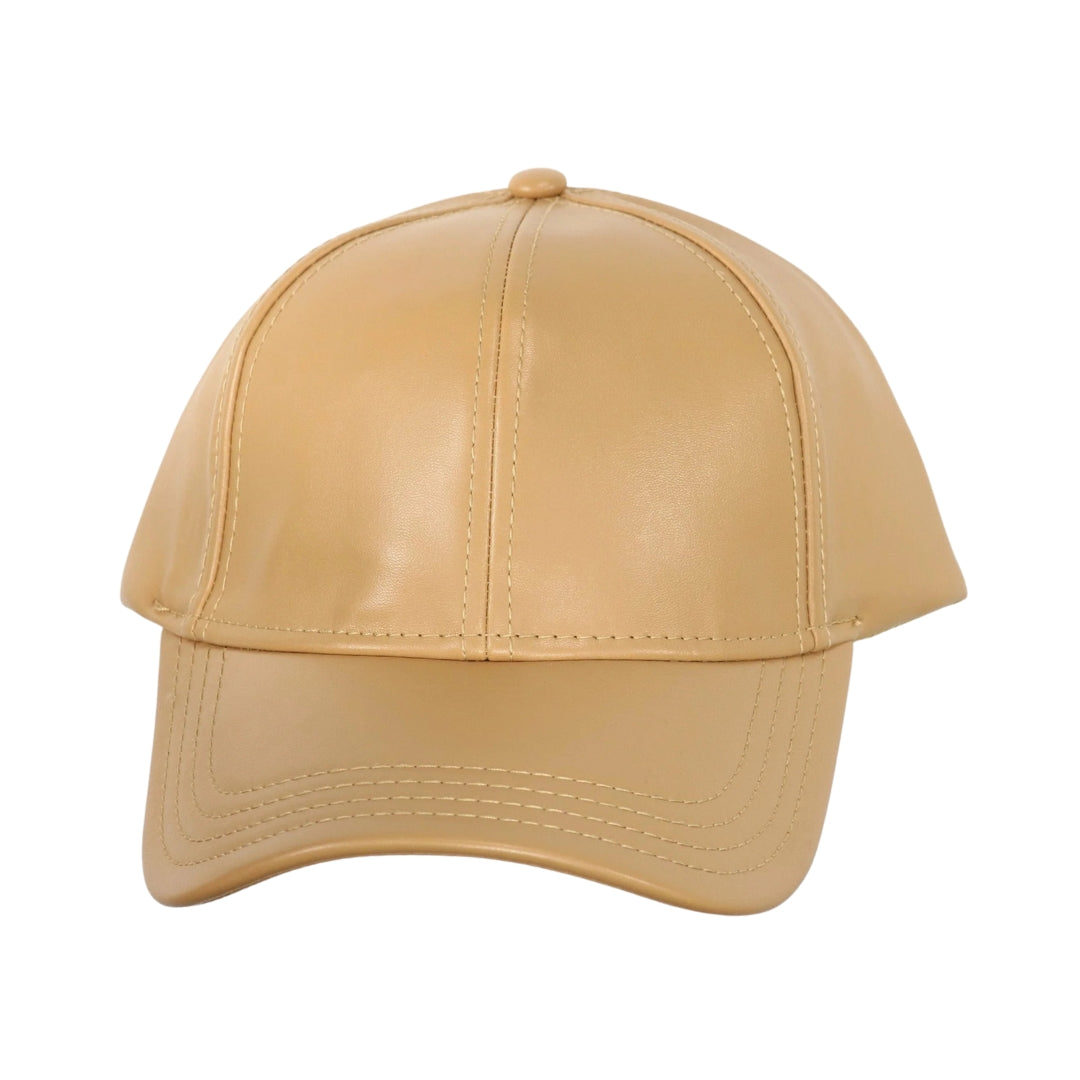 Faux Leather CC Ball Cap BA4