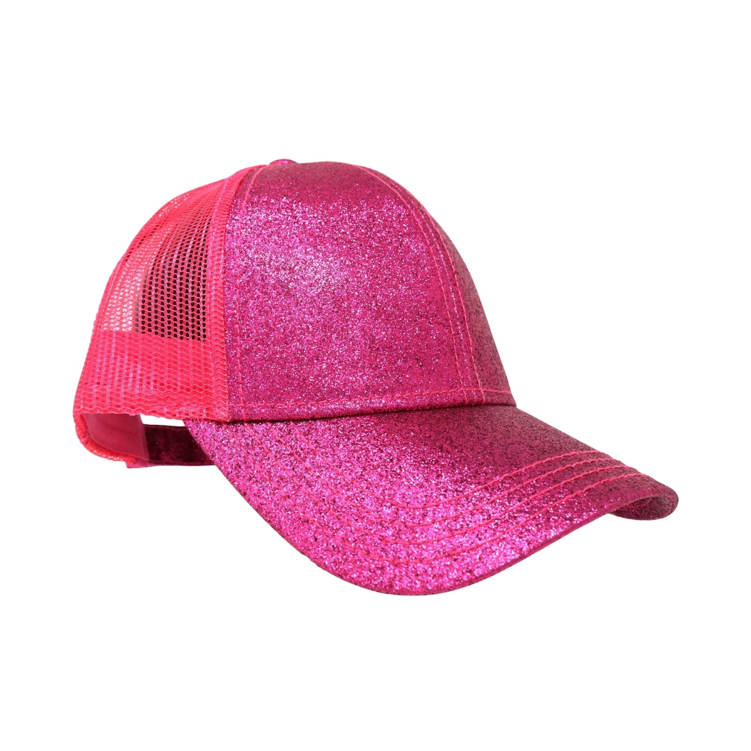 Glitter High Ponytail CC Ball Cap BT6