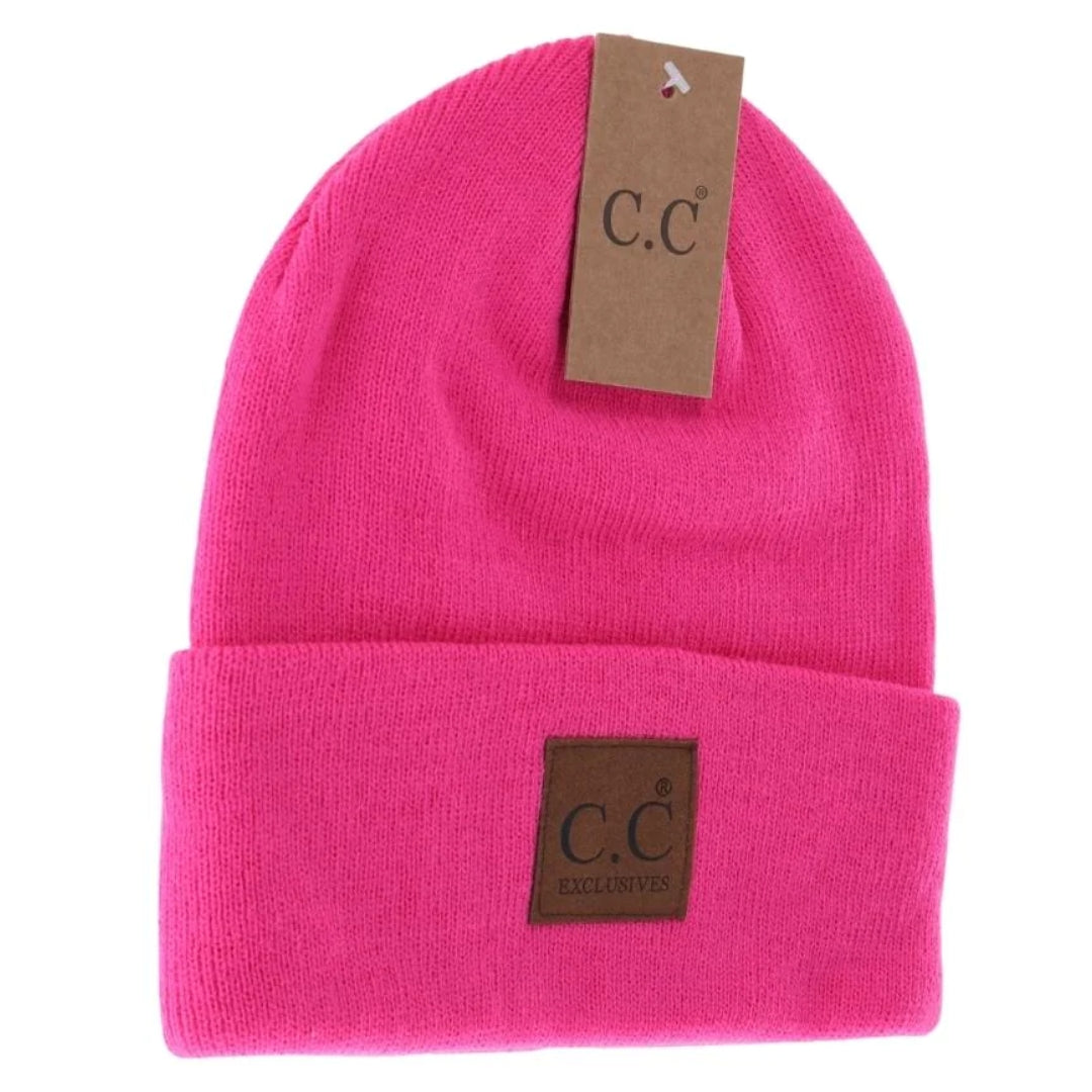 Unisex Classic Oversized Logo CC Beanie HTM1