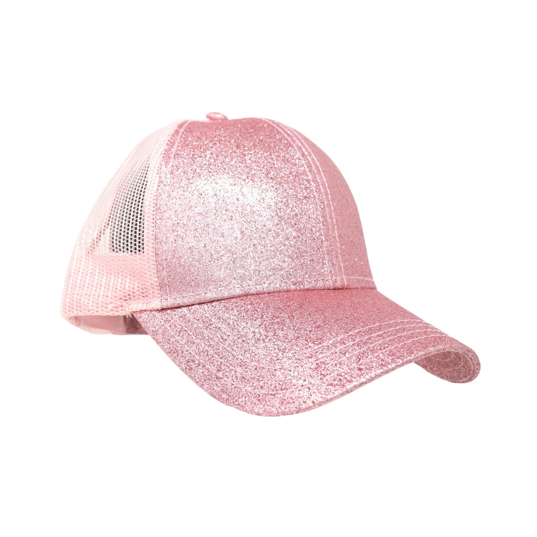 Glitter High Ponytail CC Ball Cap BT6