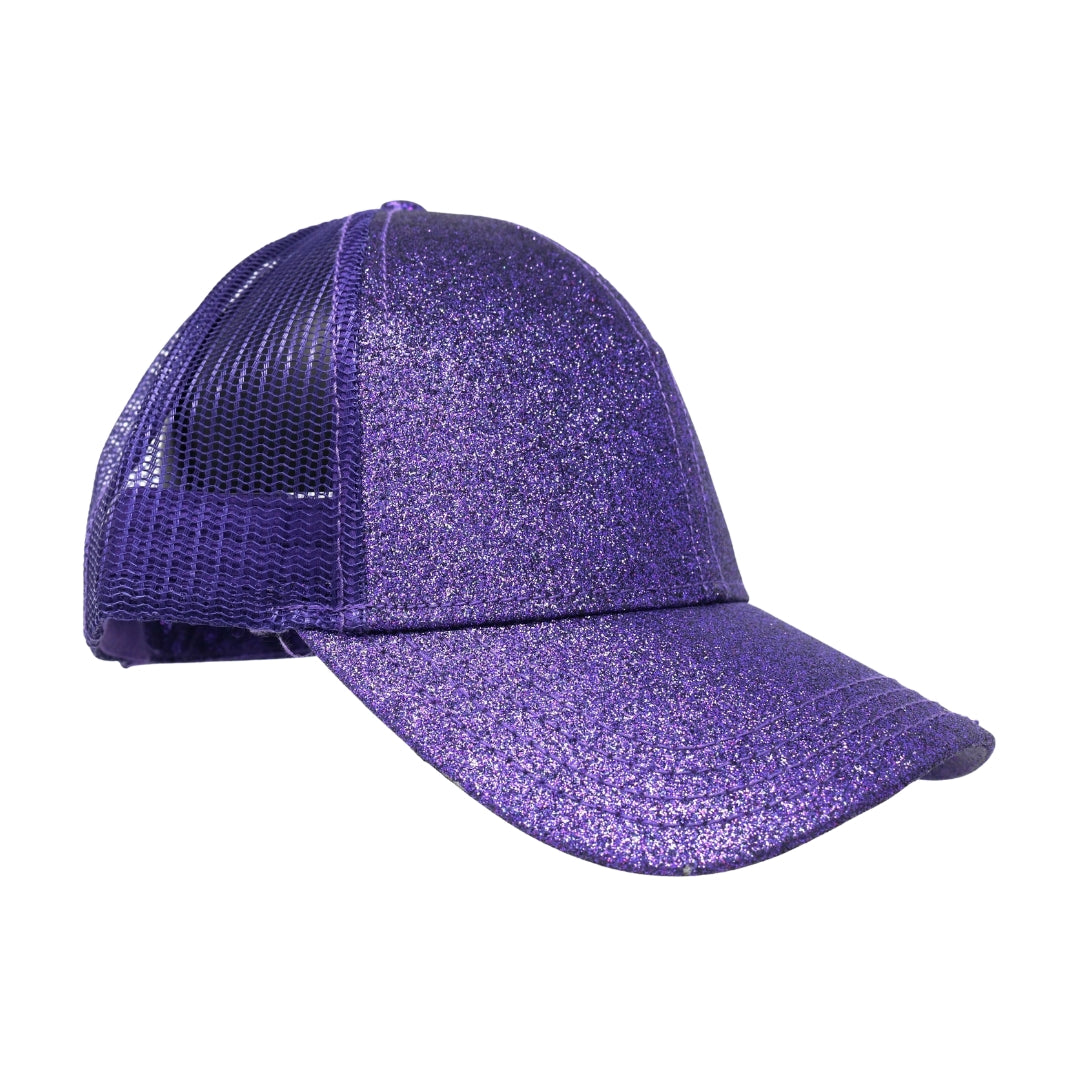 Glitter High Ponytail CC Ball Cap BT6