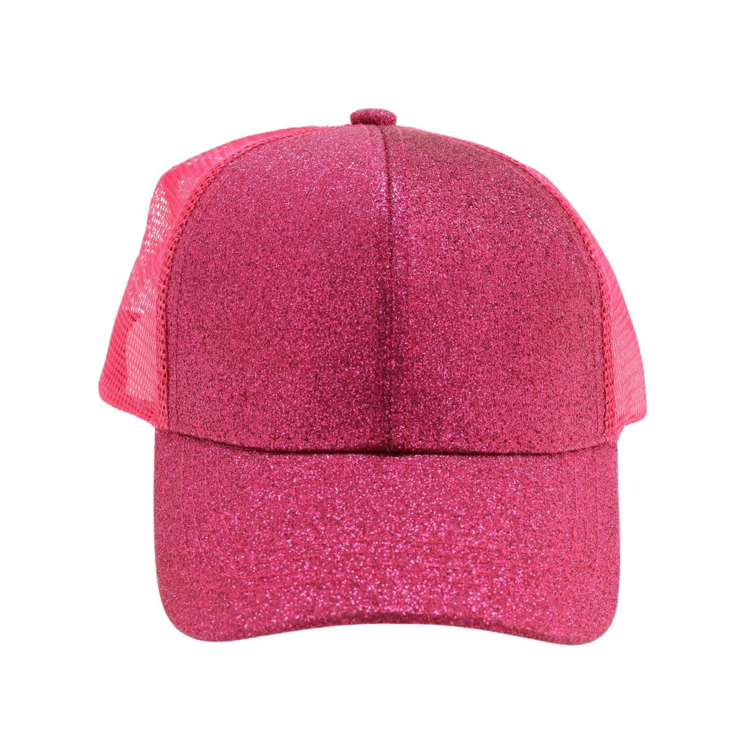 Kids Glitter High Ponytail CC Ball Cap KIDSBT6