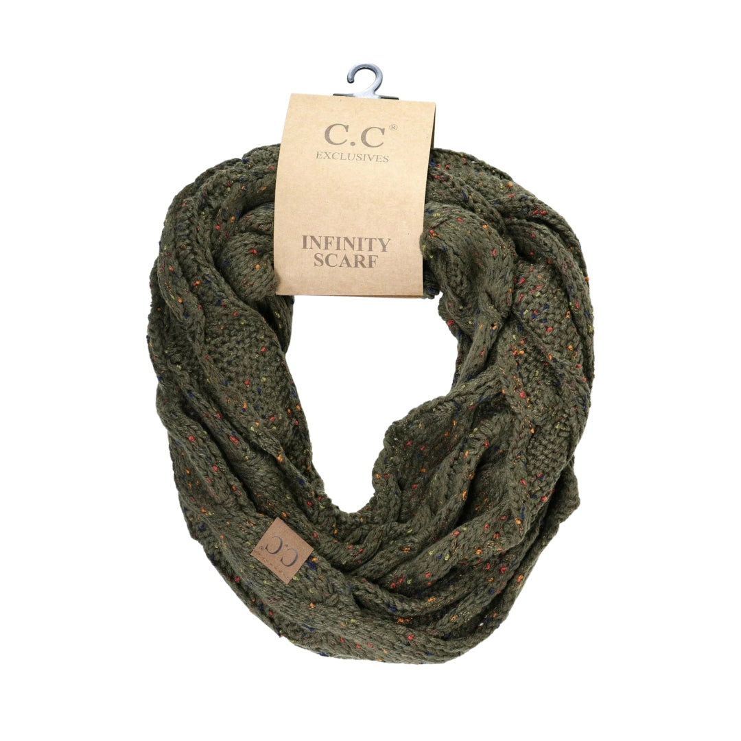 Flecked CC Infinity Scarf SF33