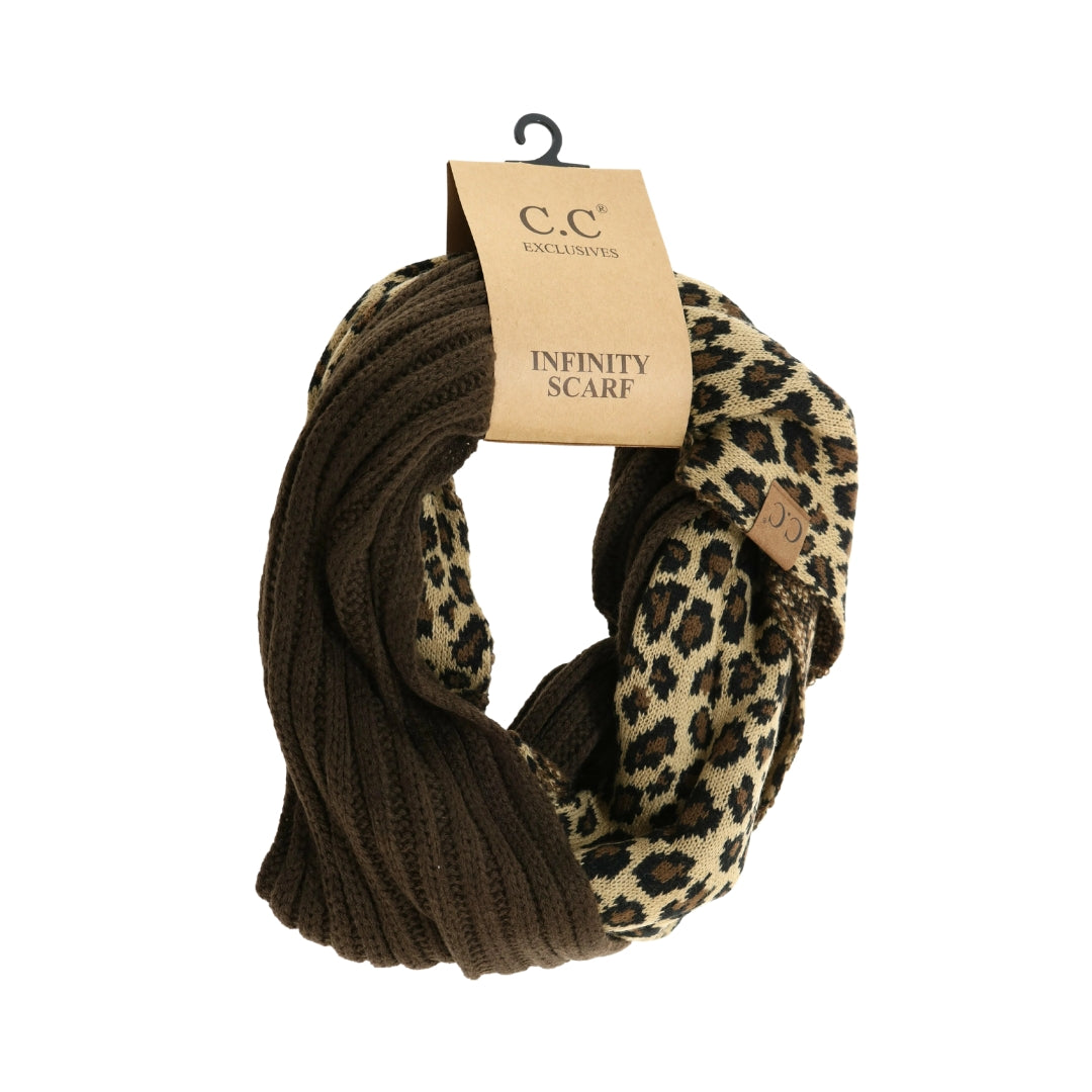 Leopard Print CC Infinity Scarf SF45