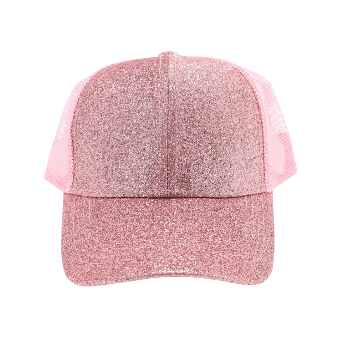 Kids Glitter High Ponytail CC Ball Cap KIDSBT6