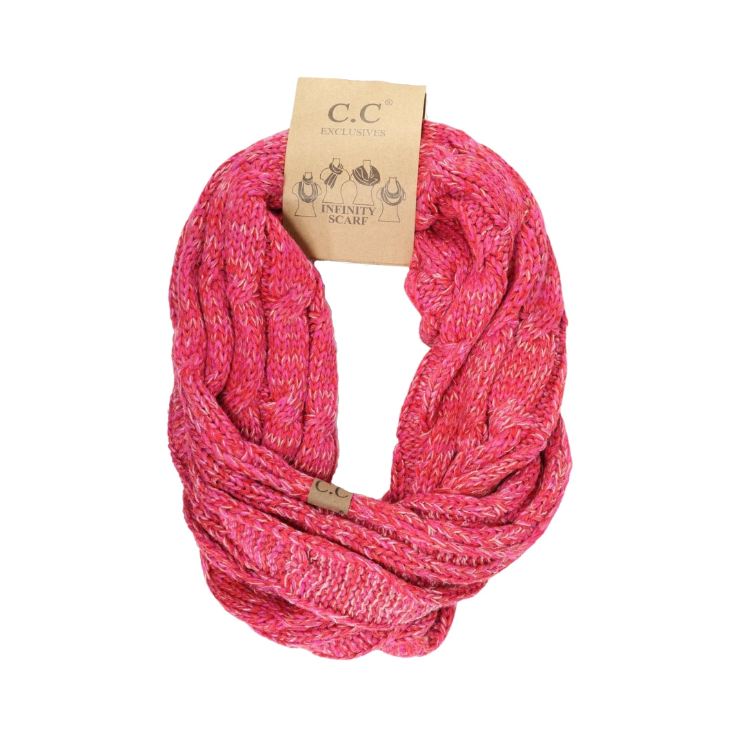 Four-Tone CC Infinity Scarf SF816