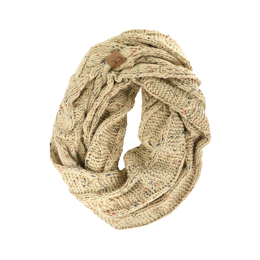 Flecked CC Infinity Scarf SF33