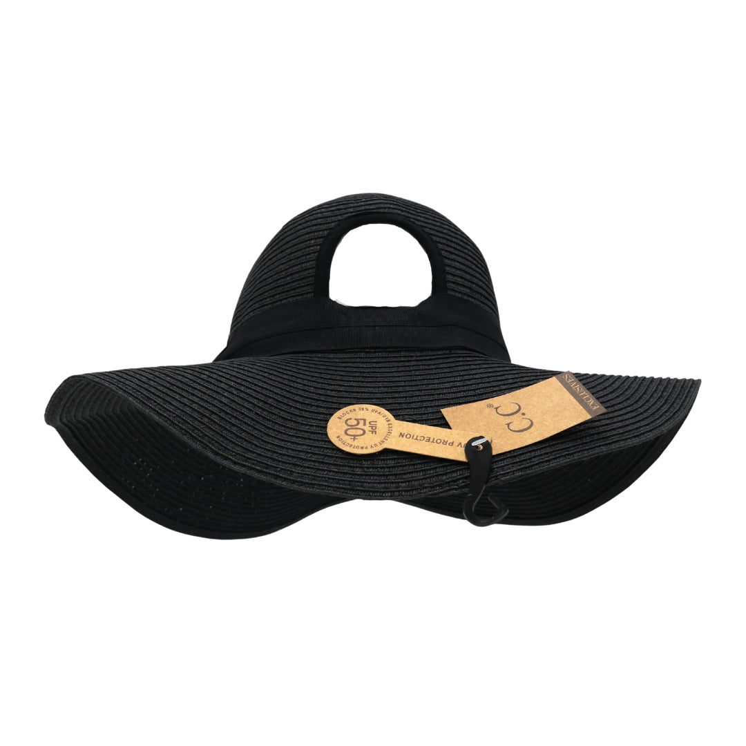 Floppy Wide Brim Hat with Ponytail Opening ST2027