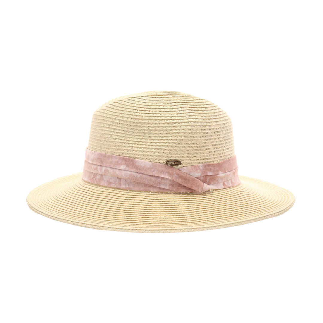 Tie Dye Band Straw Panama Hat ST850