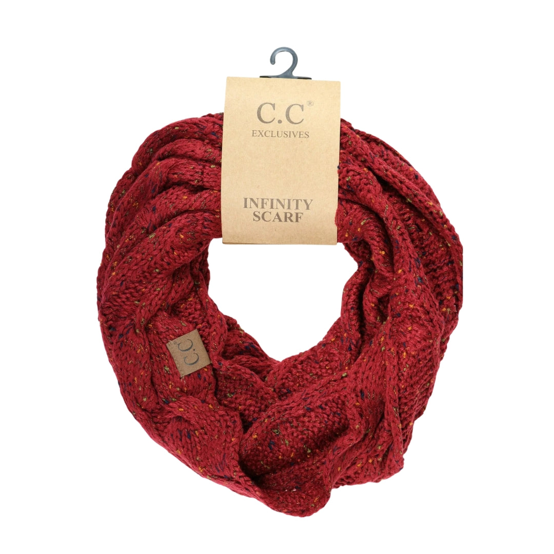 Flecked CC Infinity Scarf SF33