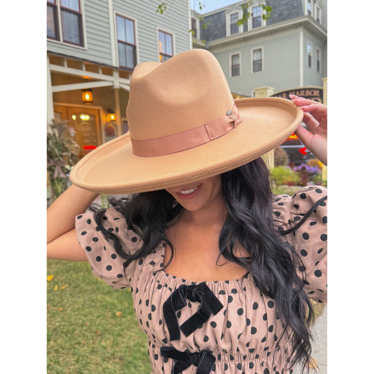 Rolled Edge Brim C.C Vegan Felt Hat VFE0006
