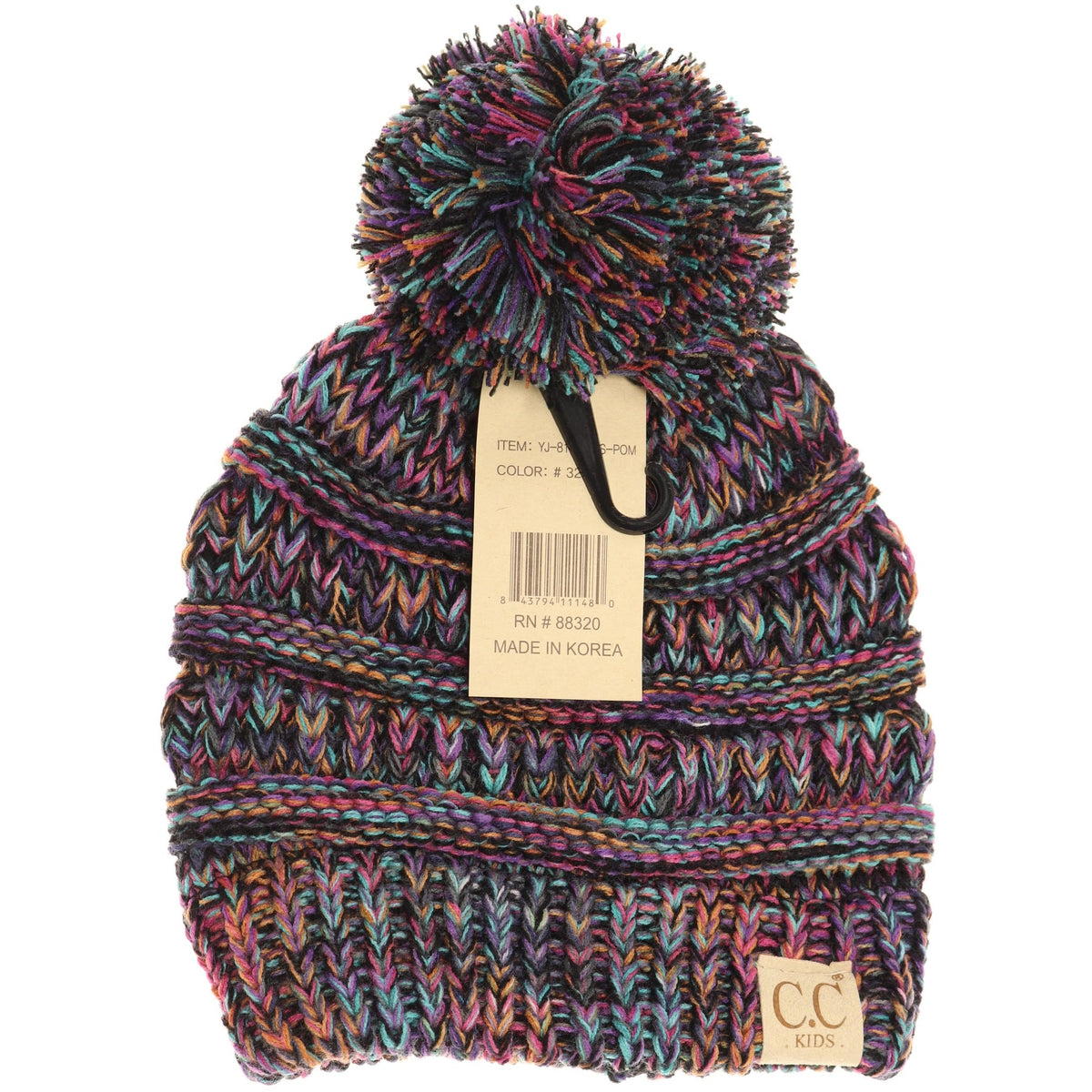 Kids Four-Tone Pom CC Beanies YJ816KIDS POM