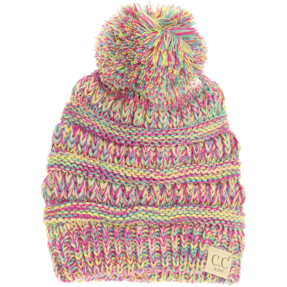 Kids Four-Tone Pom CC Beanies YJ816KIDS POM