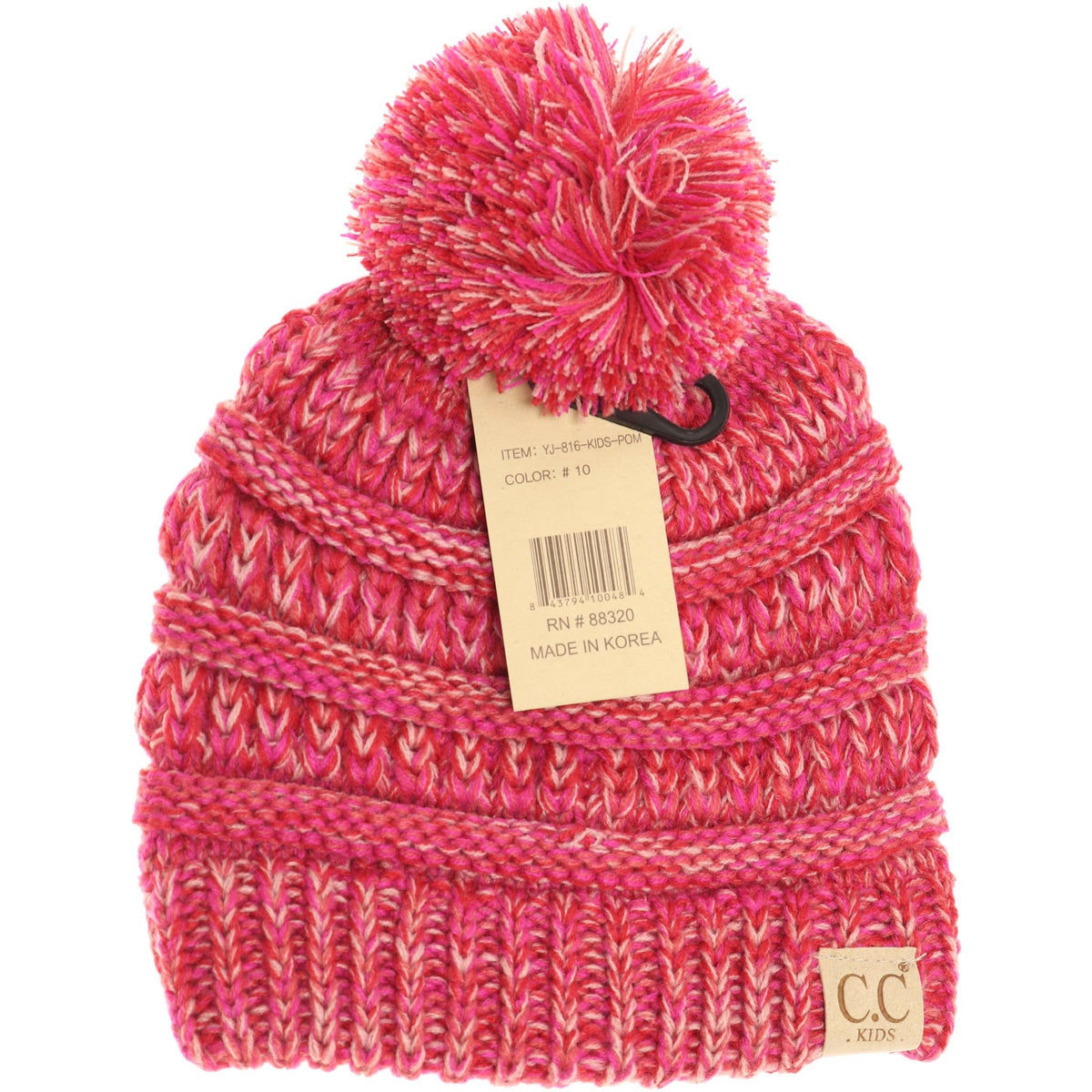 Kids Four-Tone Pom CC Beanies YJ816KIDS POM