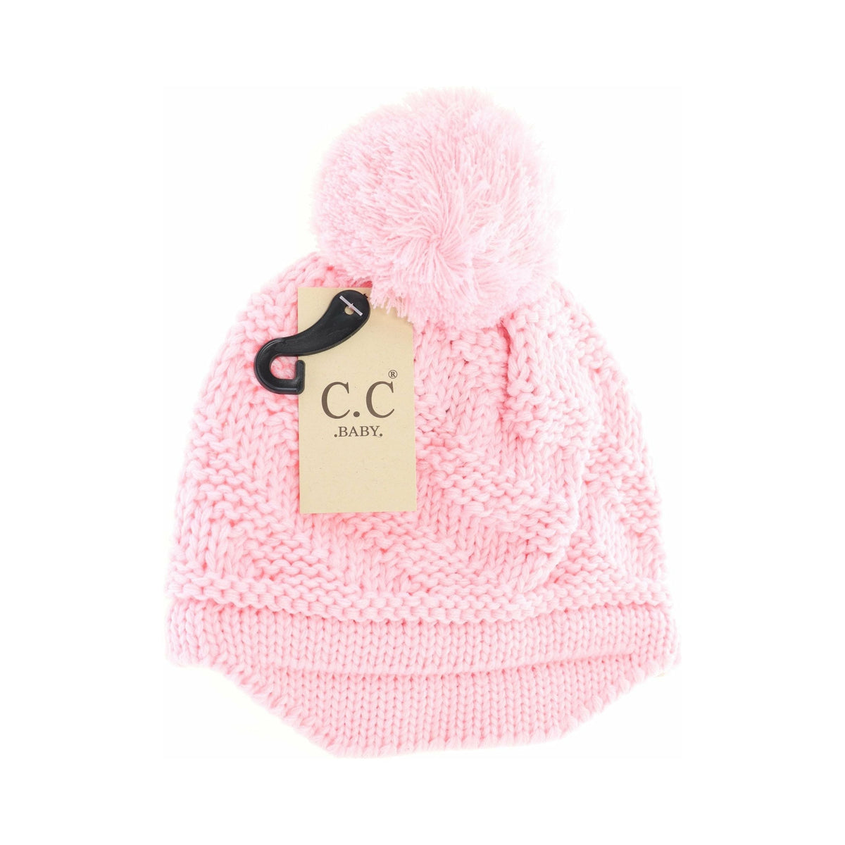 BABY Brim Beanie Hat with Pom BABY2037POM