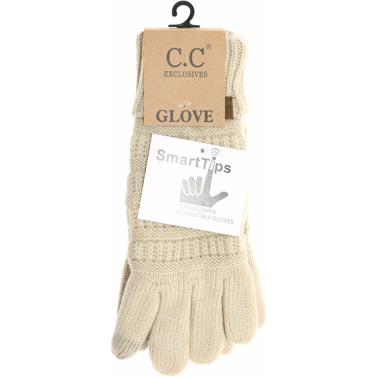 Knit CC Gloves with Lining G25