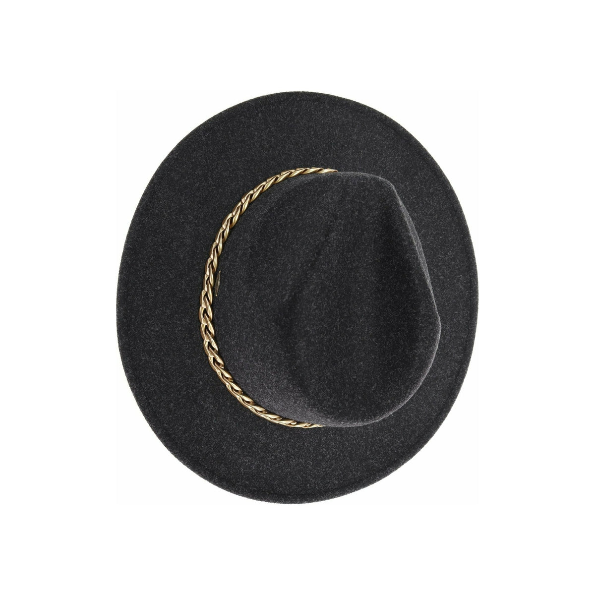 Chain Trim Vegan Fabric C.C Panama HAT WF1